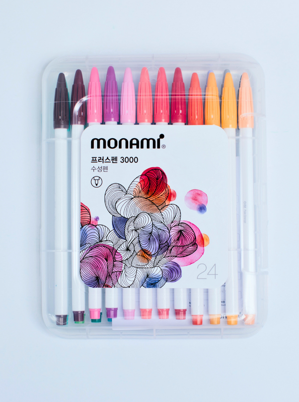 MONAMI -  Rollerball Plus Pen 3000, set de 24 piezas